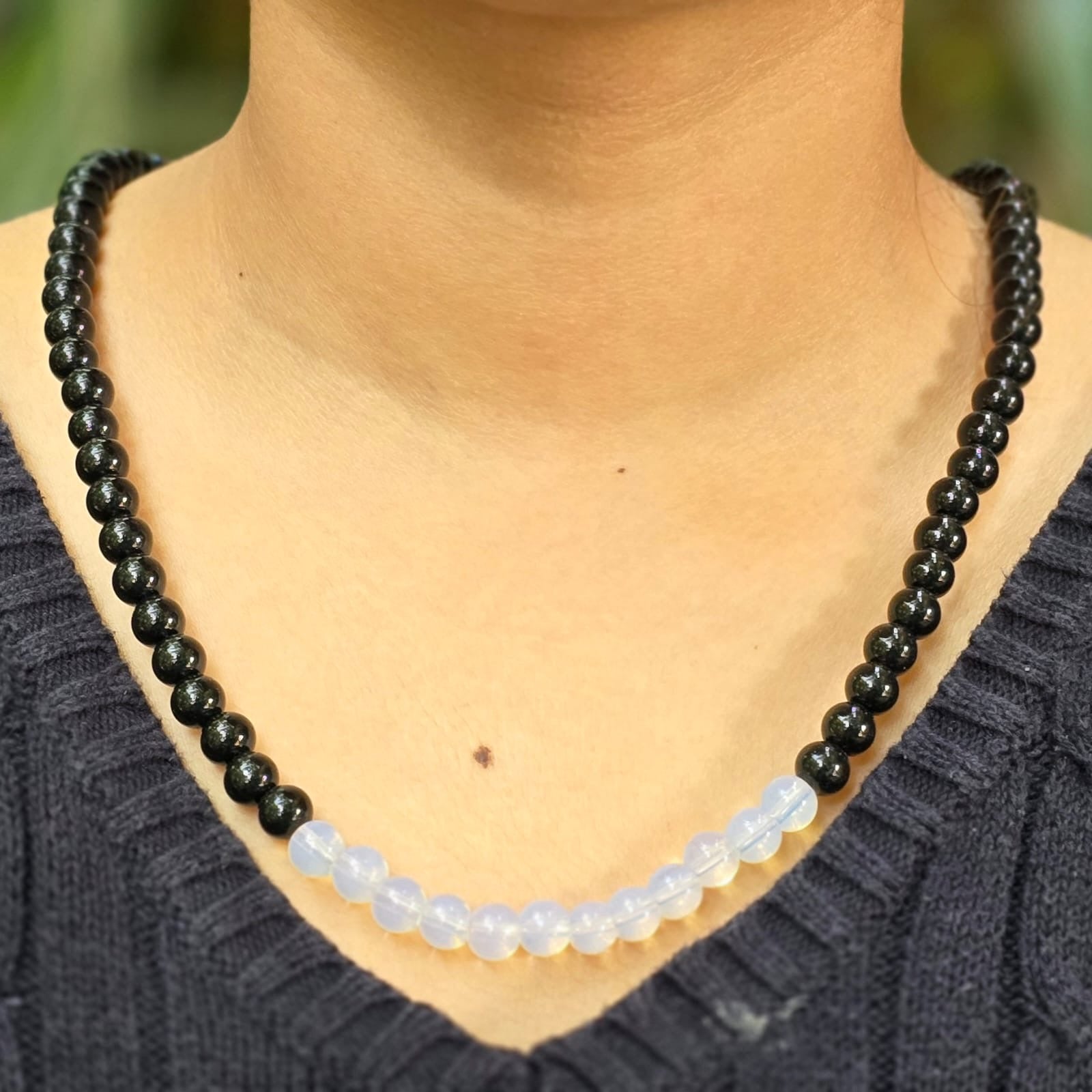 Collar de Protección con piedra Luna